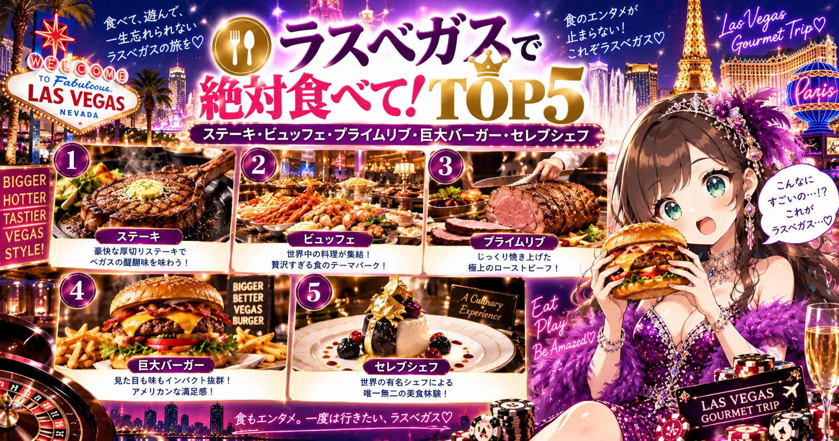 ラスベガスで絶対食べて！TOP5