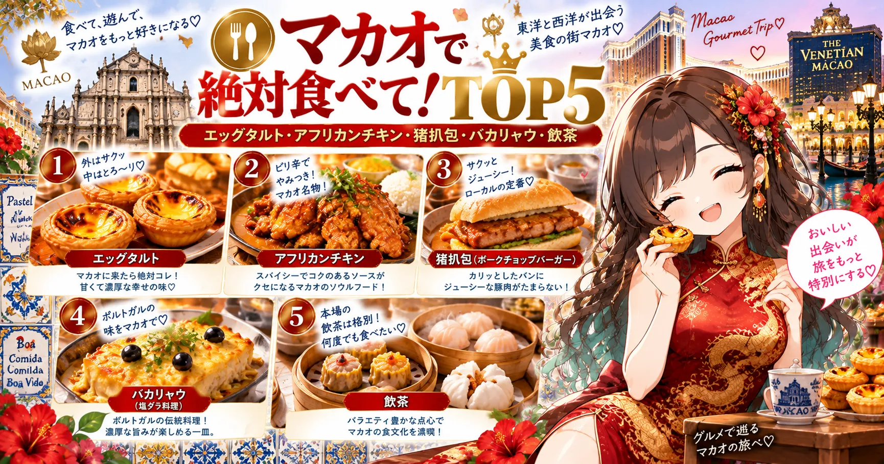マカオで絶対食べて！TOP5