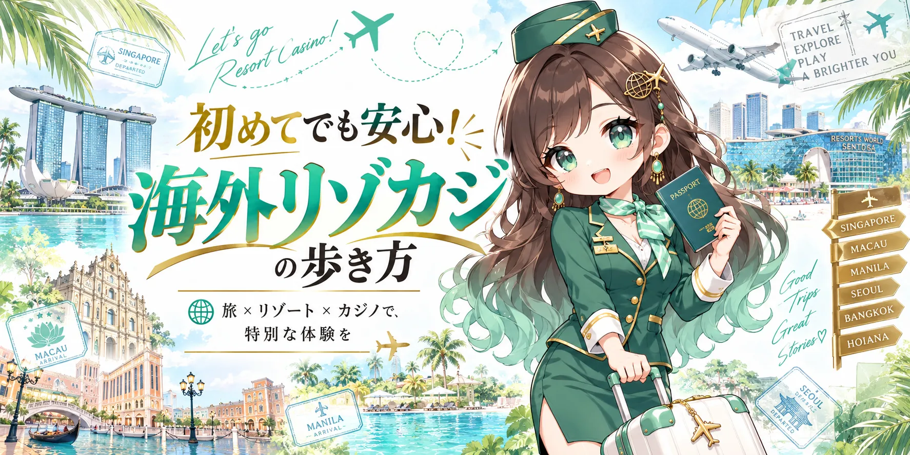 初めてでも安心！海外リゾカジの歩き方 - 蘭ちゃんと行く海外リゾカジリゾート旅行ガイド